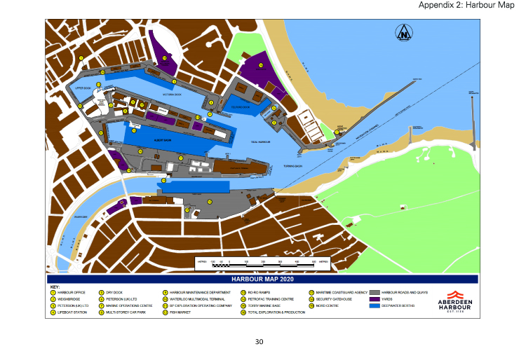 Aberdeen Harbour Map